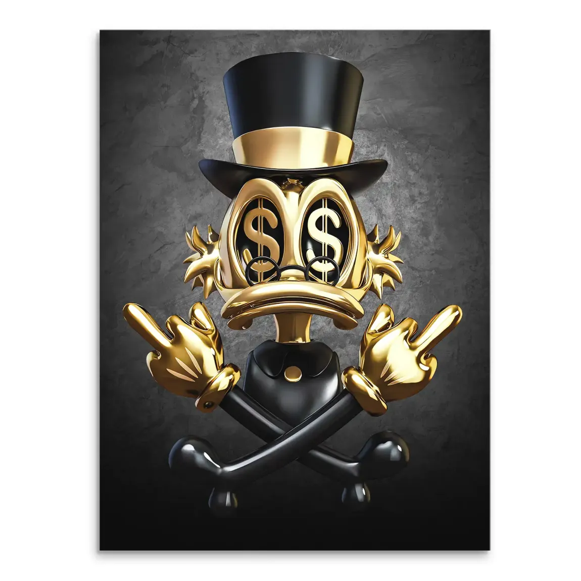 Dollar Vision Duck Leinwand Bild