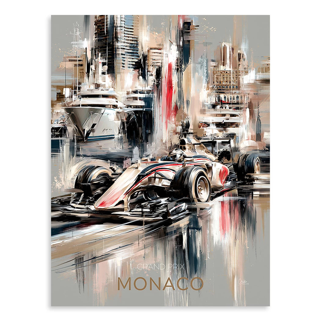 Monaco Formula Leinwand Bild