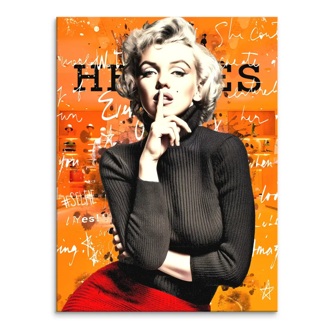 Monroe Secret Statement Leinwand Bild INGALERIE