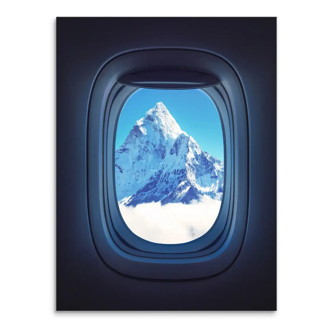 Flugzeugfenster Mount Everest Leinwand Bild