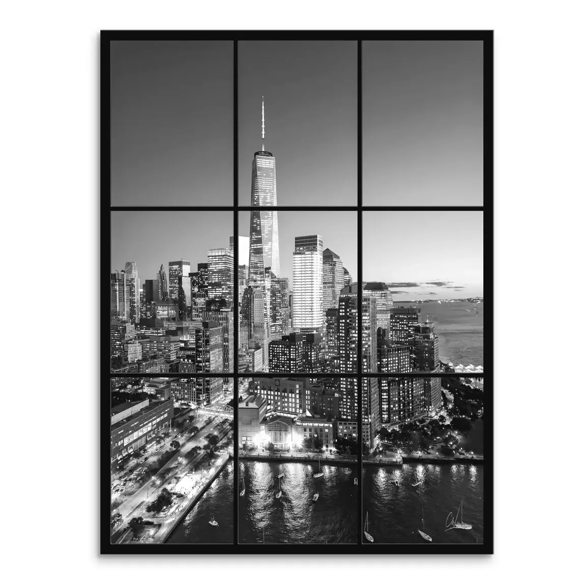 City Lights New York Leinwand Bild