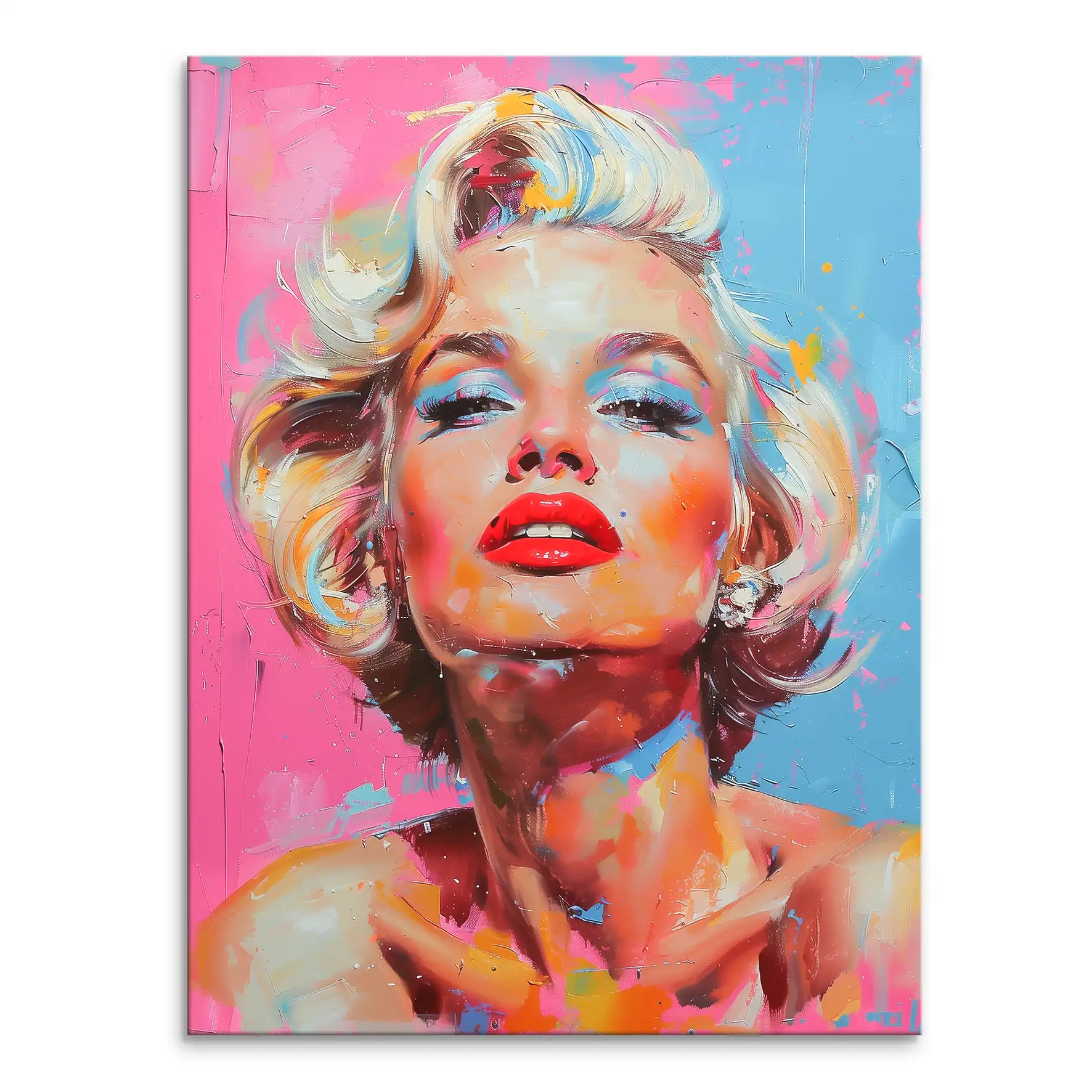 Marilyn Monroe Color Style Leinwand Bild INGALERIE