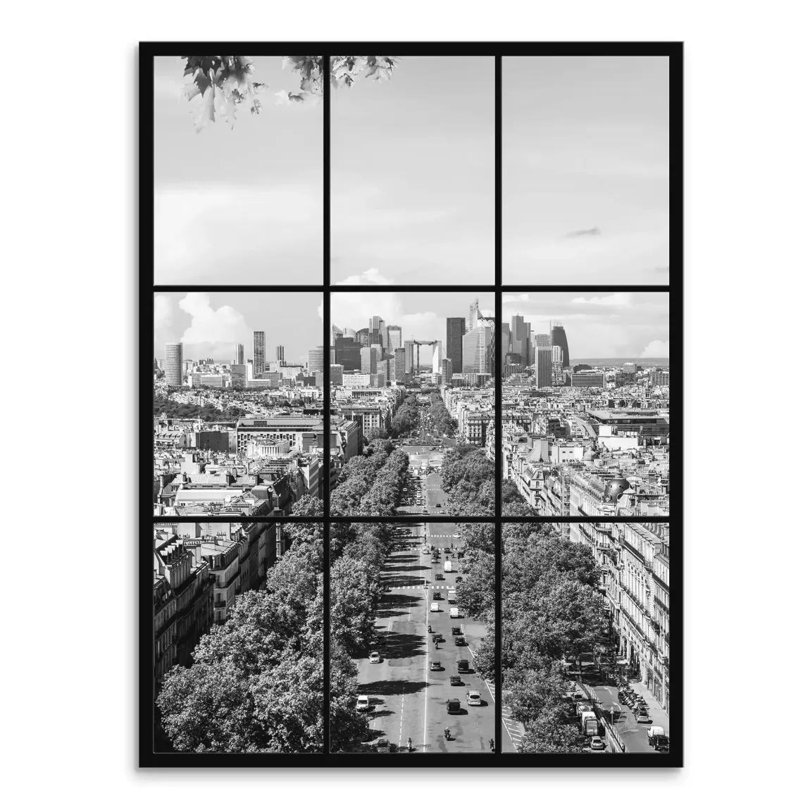 Skyline Avenue Paris Leinwand Bild