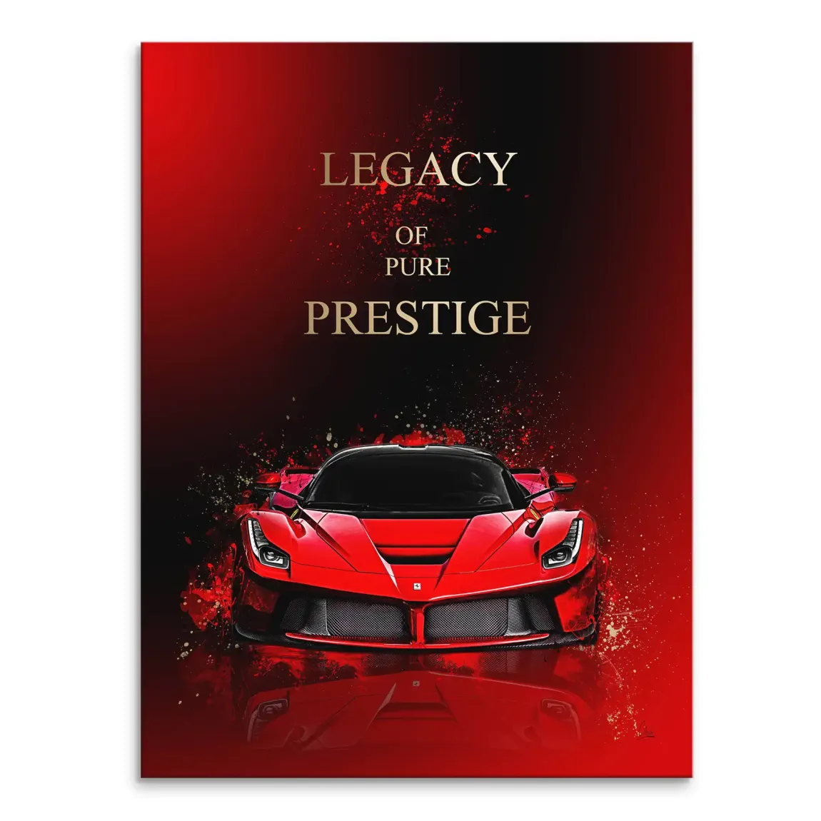 Red Prestige Ferrari Leinwand Bild