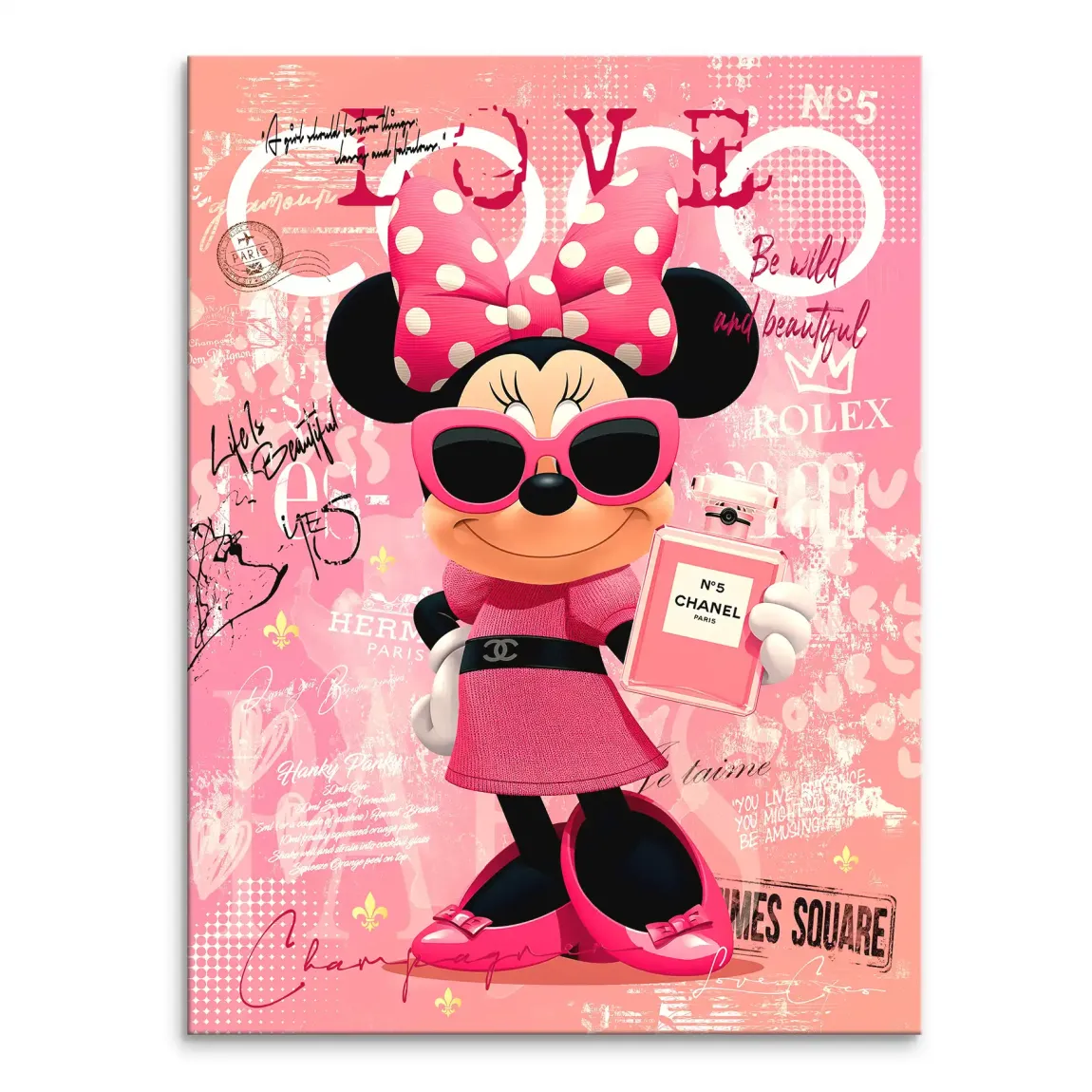 Minnie Maus Love Coco Leinwand Bild