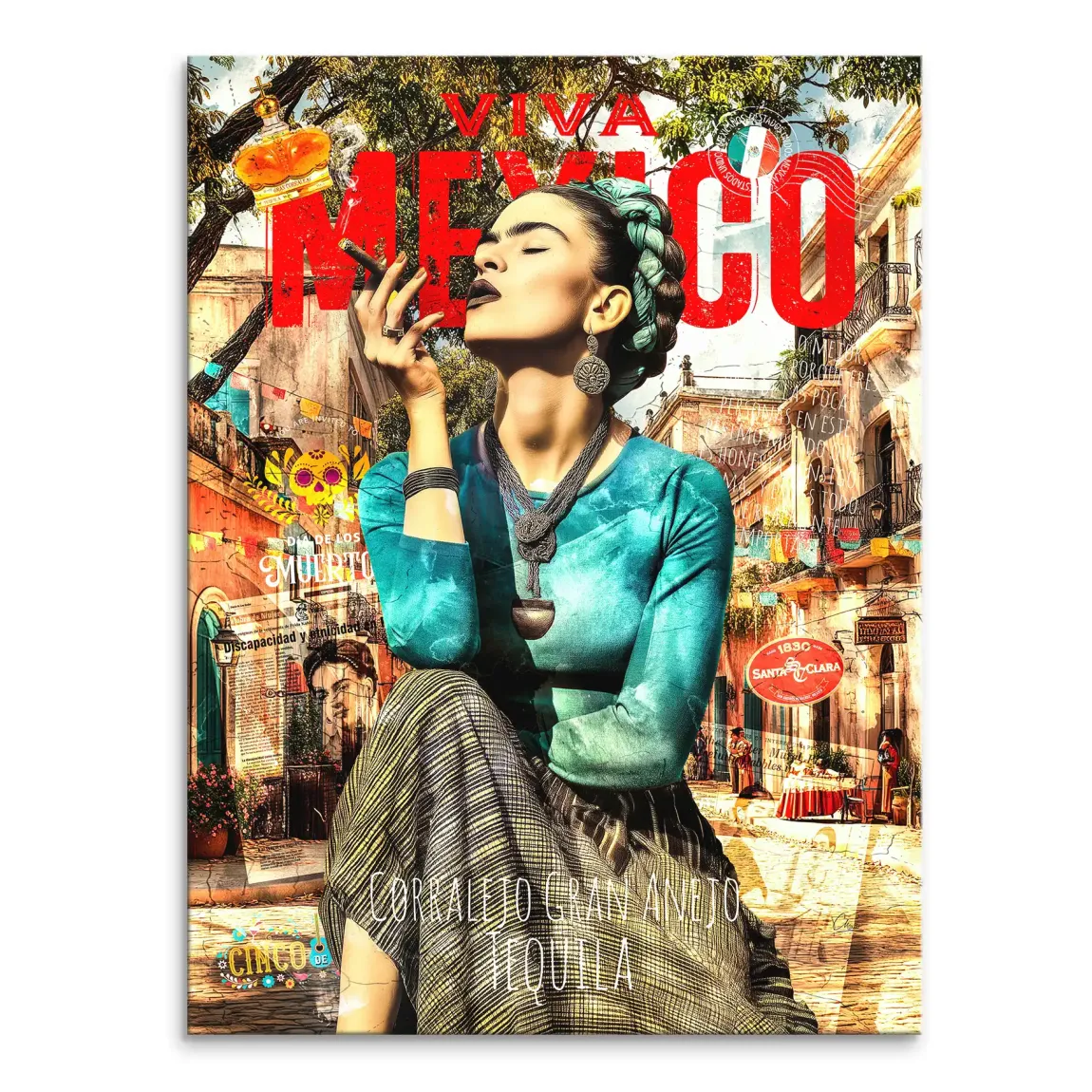 Viva Frida Leinwand Bild INGALERIE