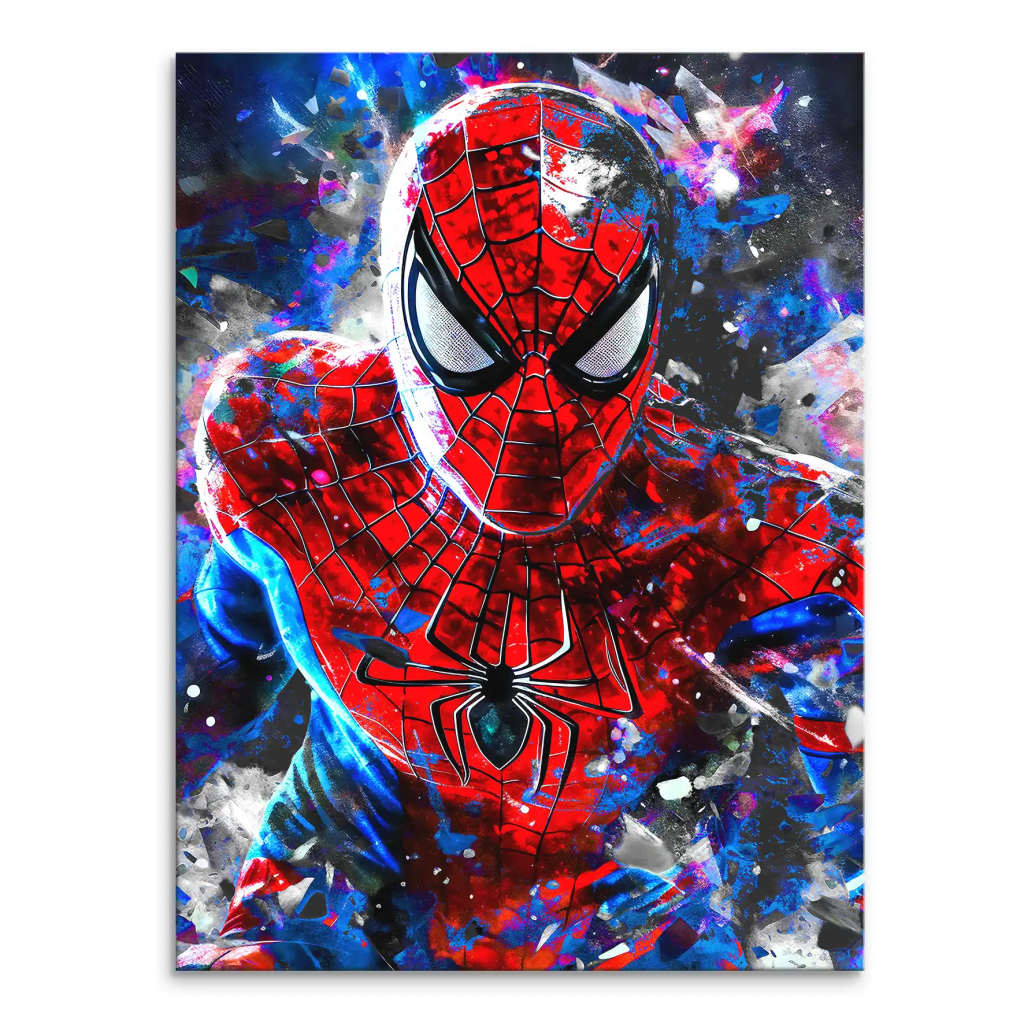 Spiderman Abstrakt Style Leinwand Bild INGALERIE