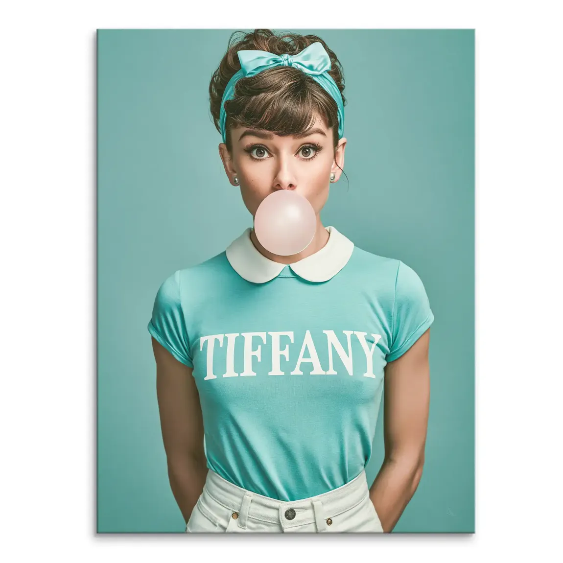 Audrey Bubble Tiffany Leinwand Bild