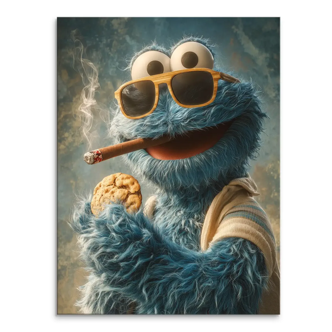 Cookie Monster Leinwand Bild