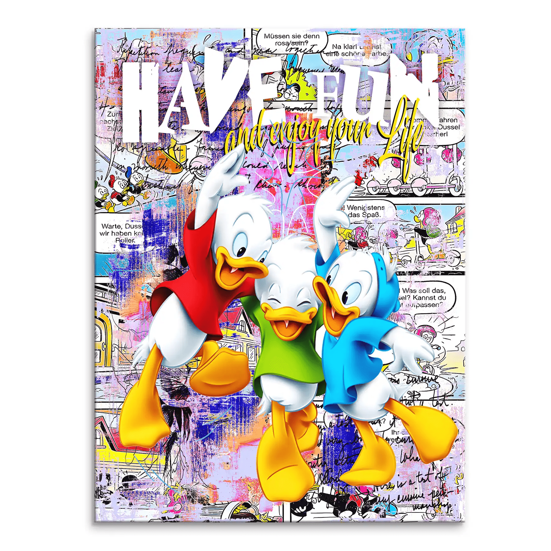 Duck Kids Nr.2 Pop Art Leinwand Bild INGALERIE