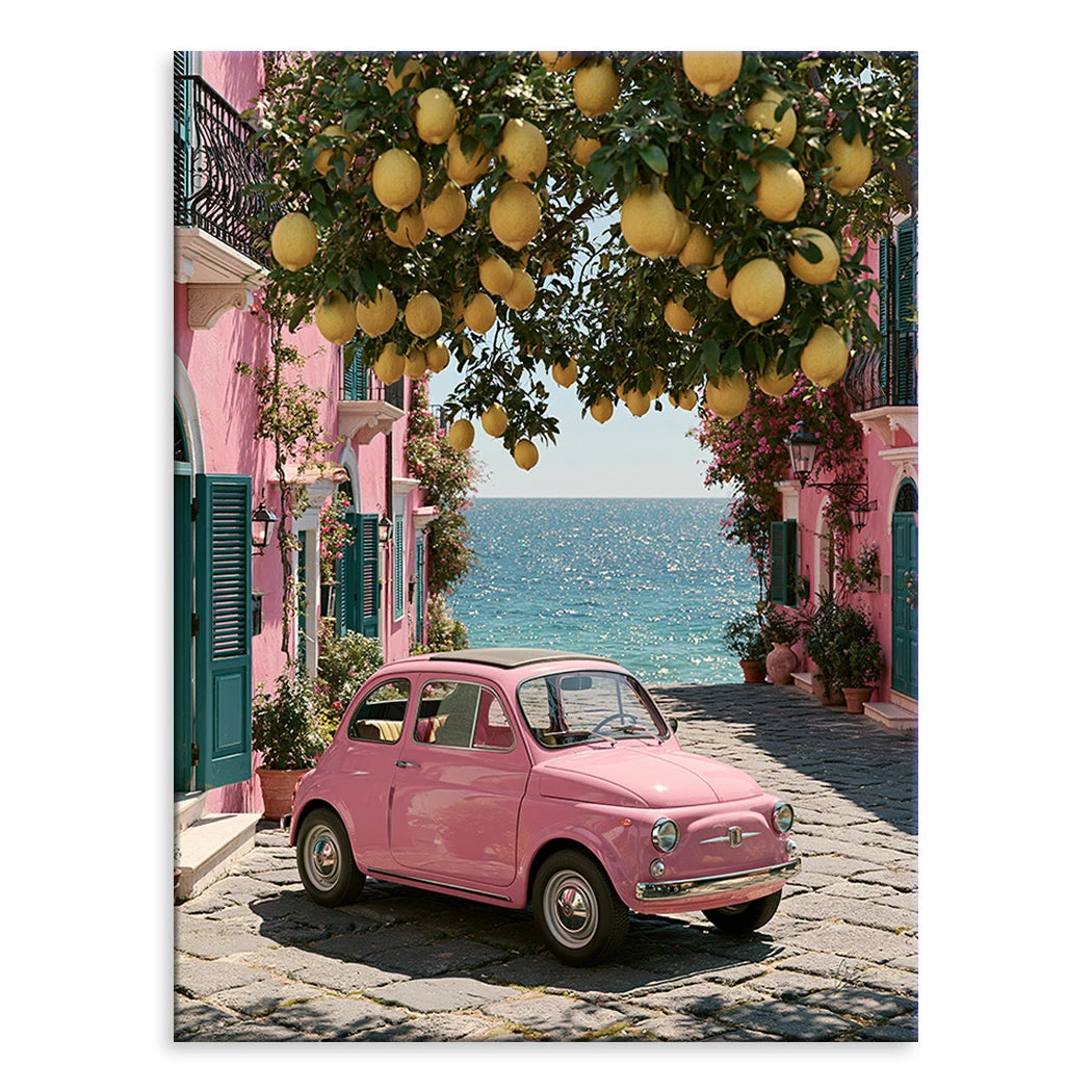 Rosa Cinquecento Leinwand Bild
