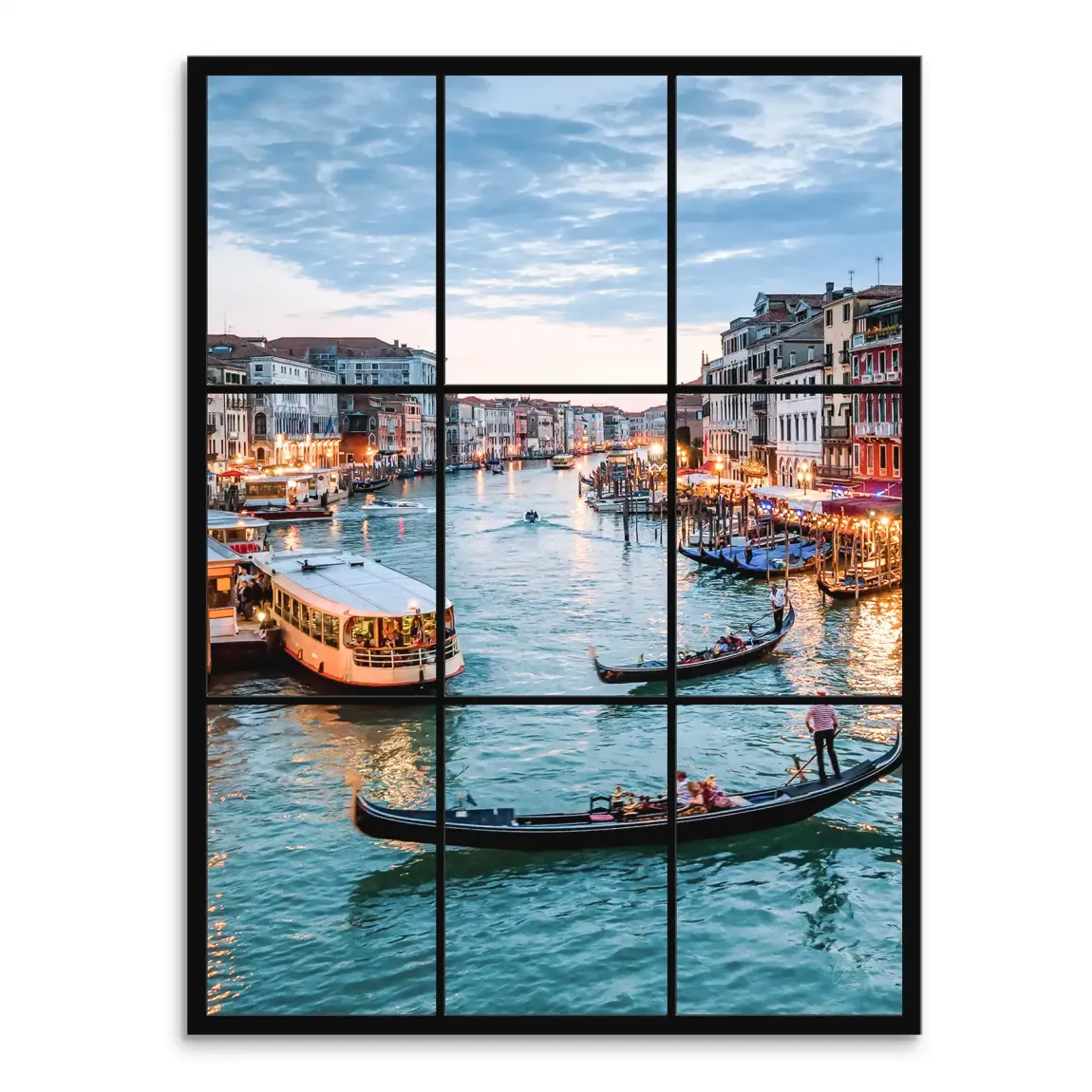 Lichter von Venedig Leinwand Bild