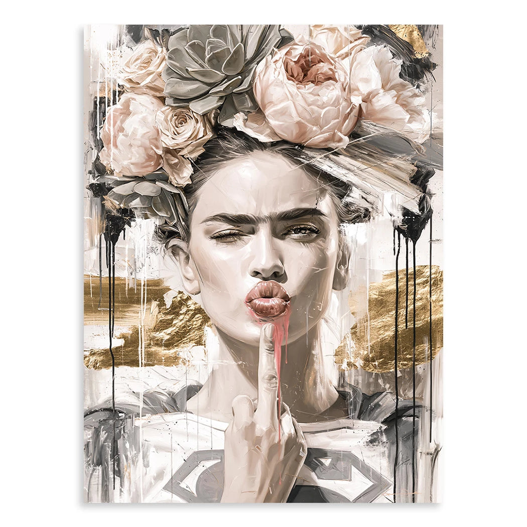 Frida Superman Leinwand Bild