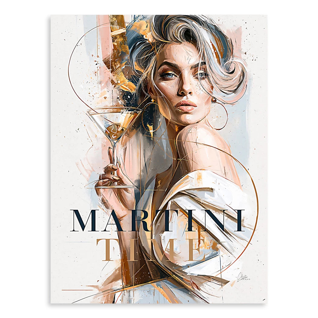 Martini Diva Leinwand Bild