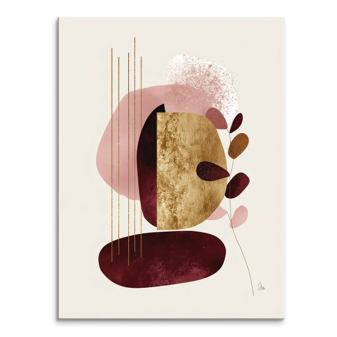 Velvet Shape Leinwand Bild