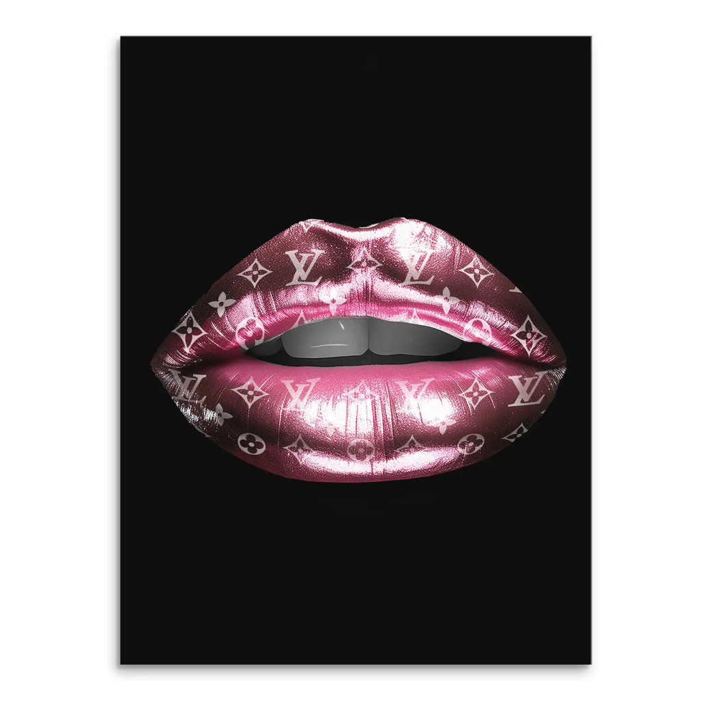 Vuitton Metallic Lips Leinwand Bild INGALERIE