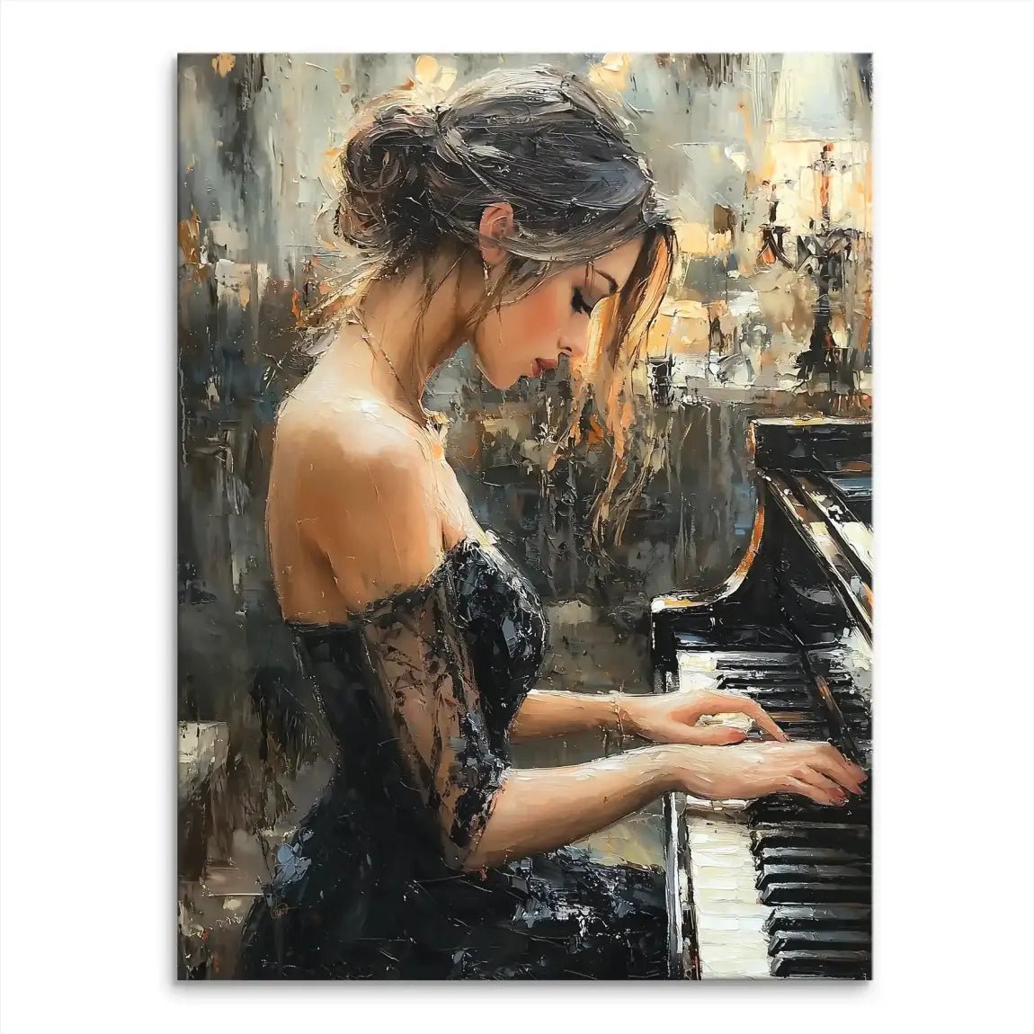 Sensual Piano Leinwand Bild INGALERIE