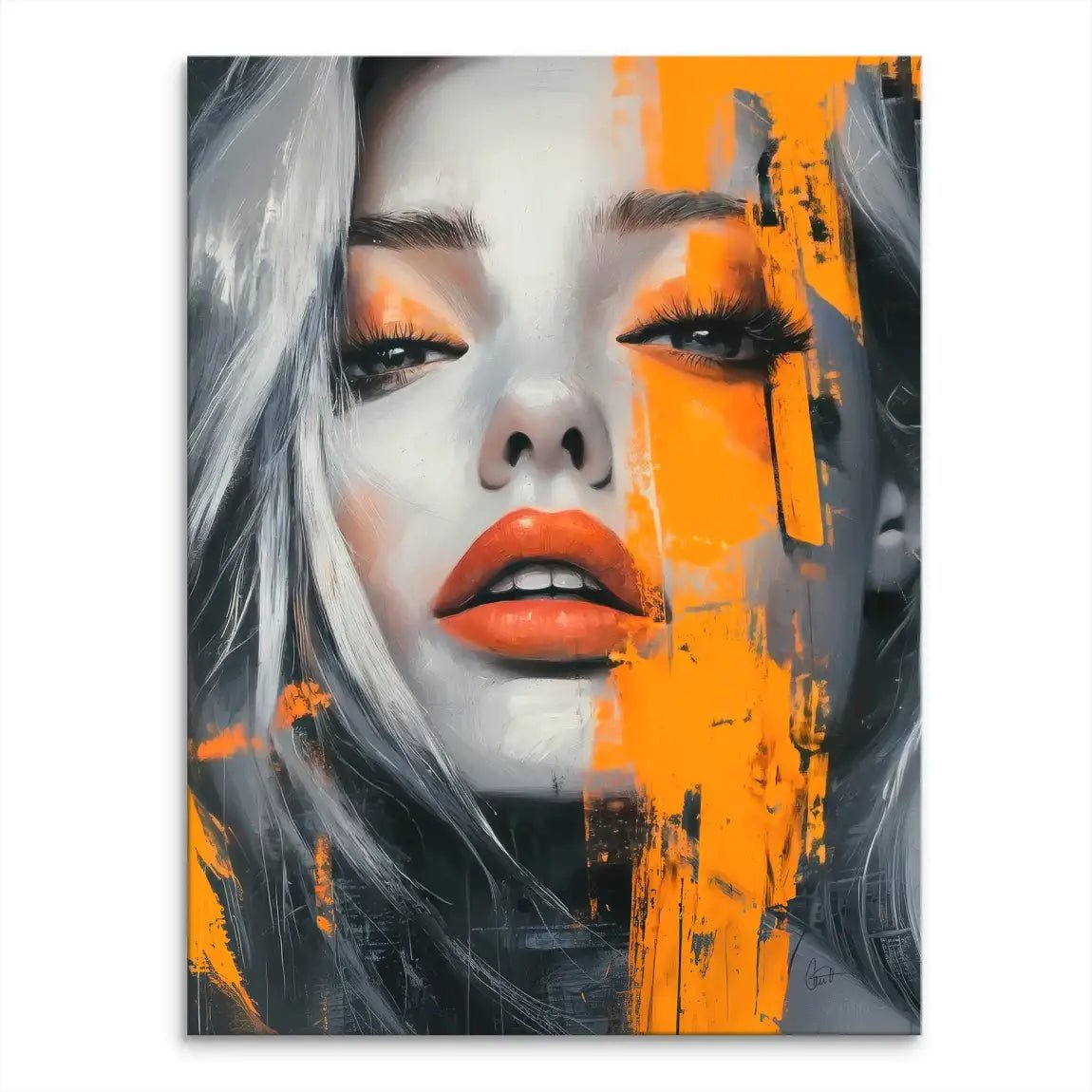 Orange Beauty Leinwand Bild INGALERIE