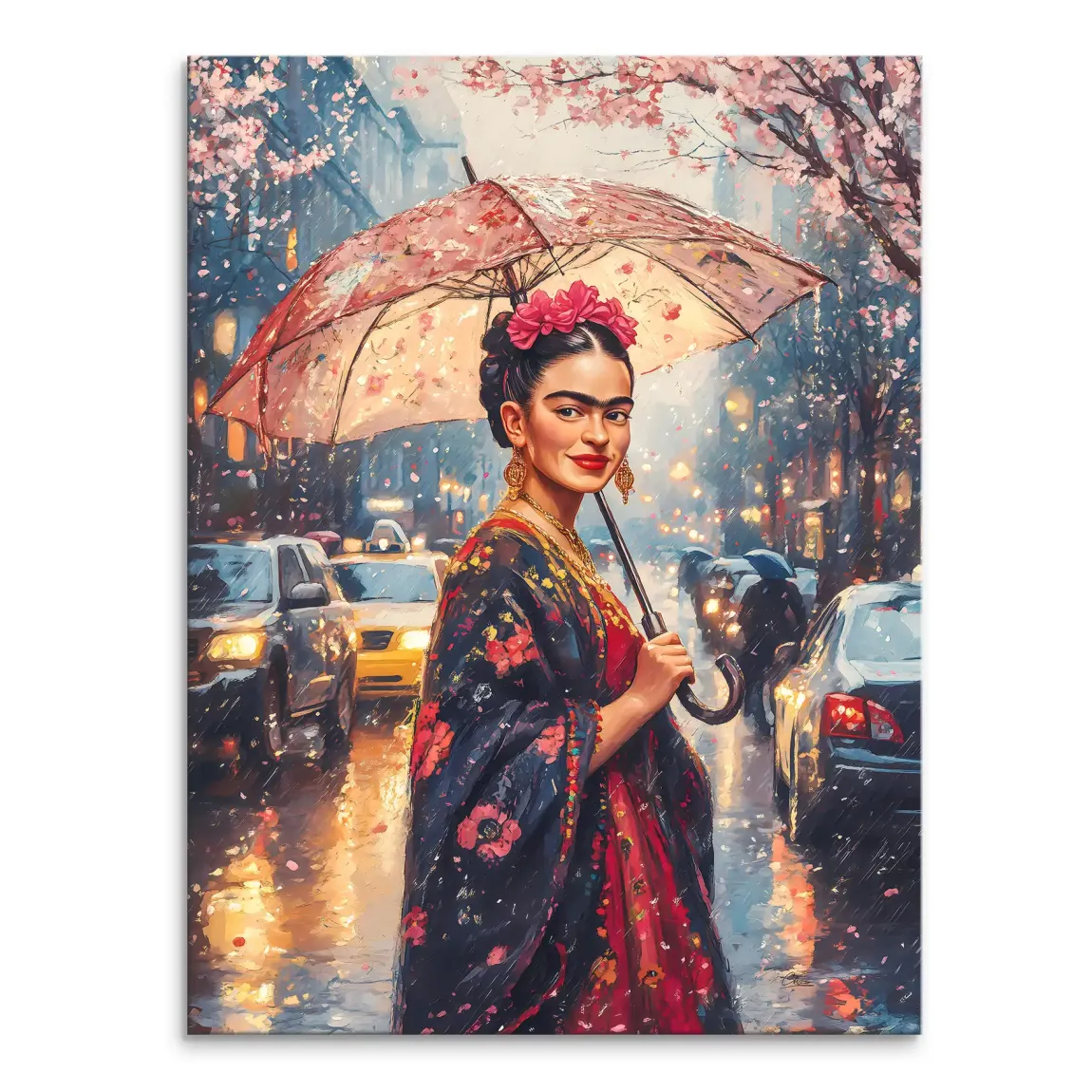Frida im Abendregen Leinwand Bild INGALERIE