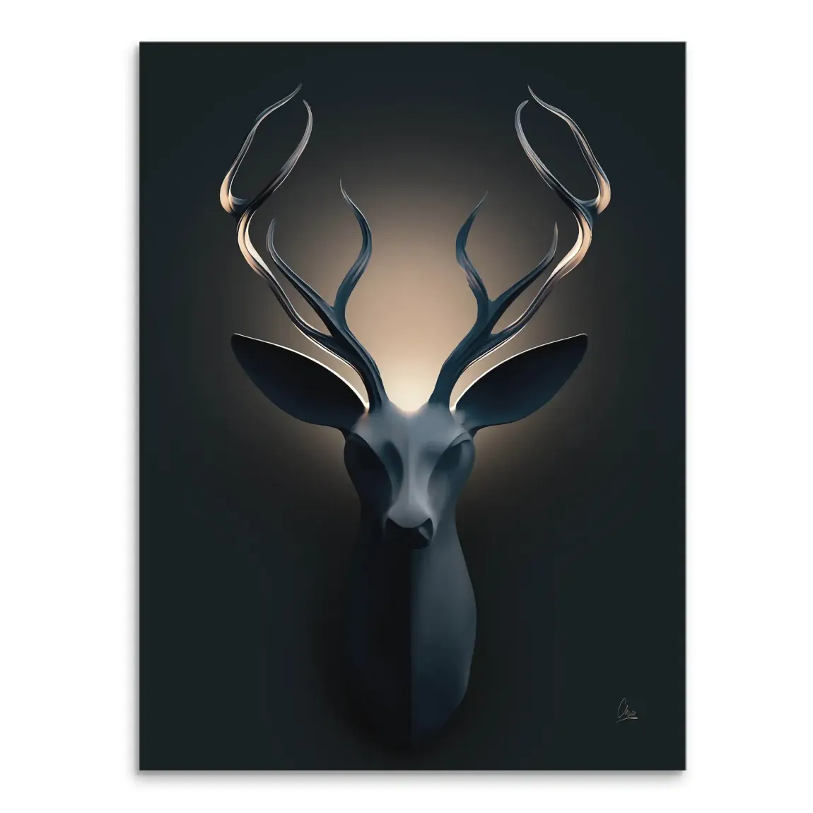 Majestätischer Hirsch Leinwand Bild