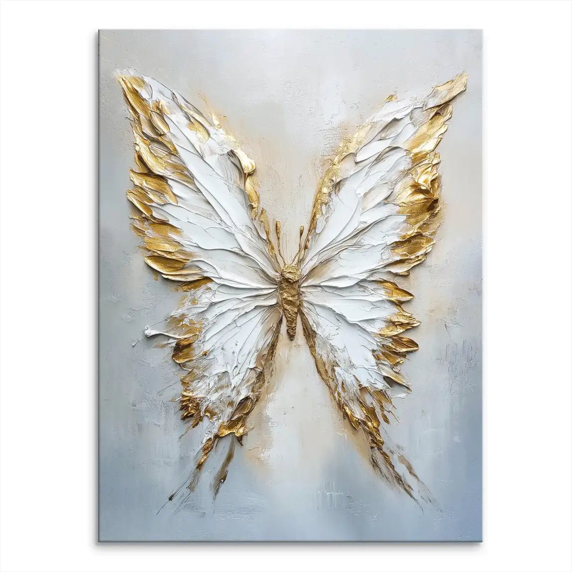 Schmetterling Gold Style Leinwand Bild INGALERIE