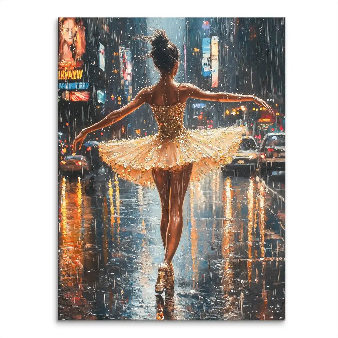 Ballett Rain Leinwand Bild INGALERIE