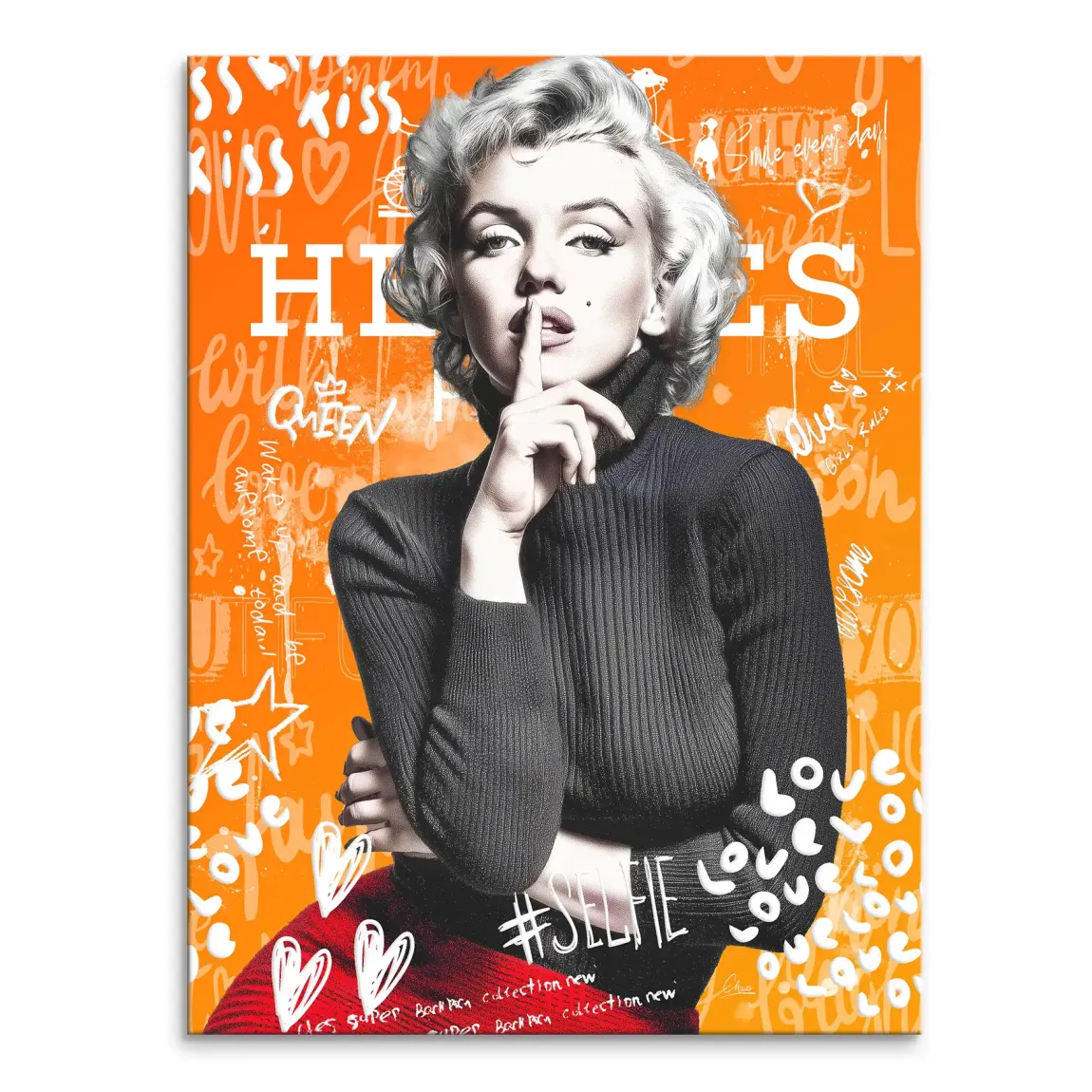 Queen of Silence Pop Leinwand Bild INGALERIE