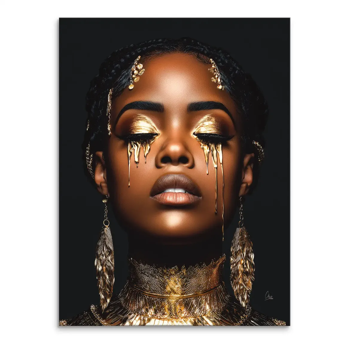 Tears of Gold Leinwand Bild