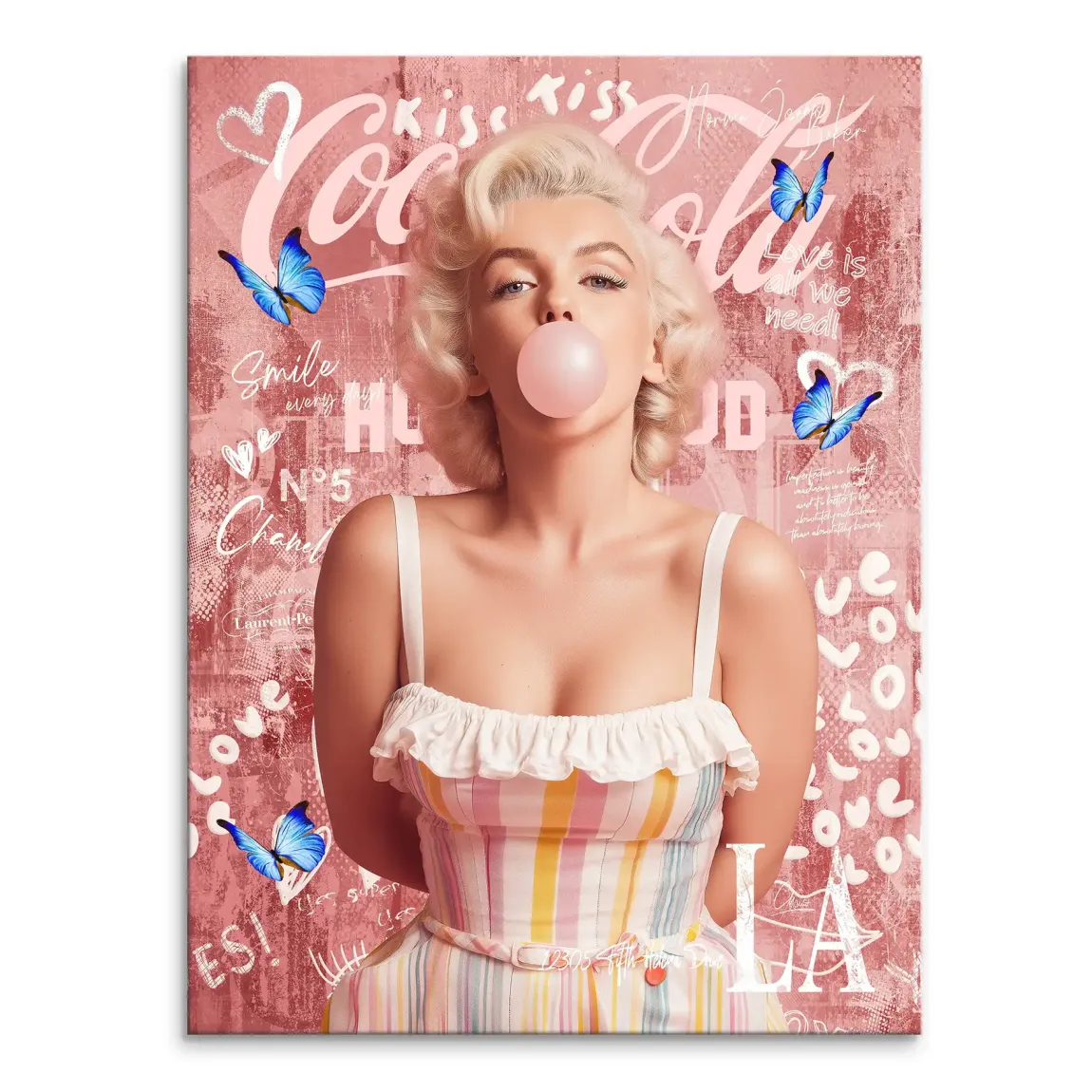 Bubble Pop Hollywood Leinwand Bild INGALERIE