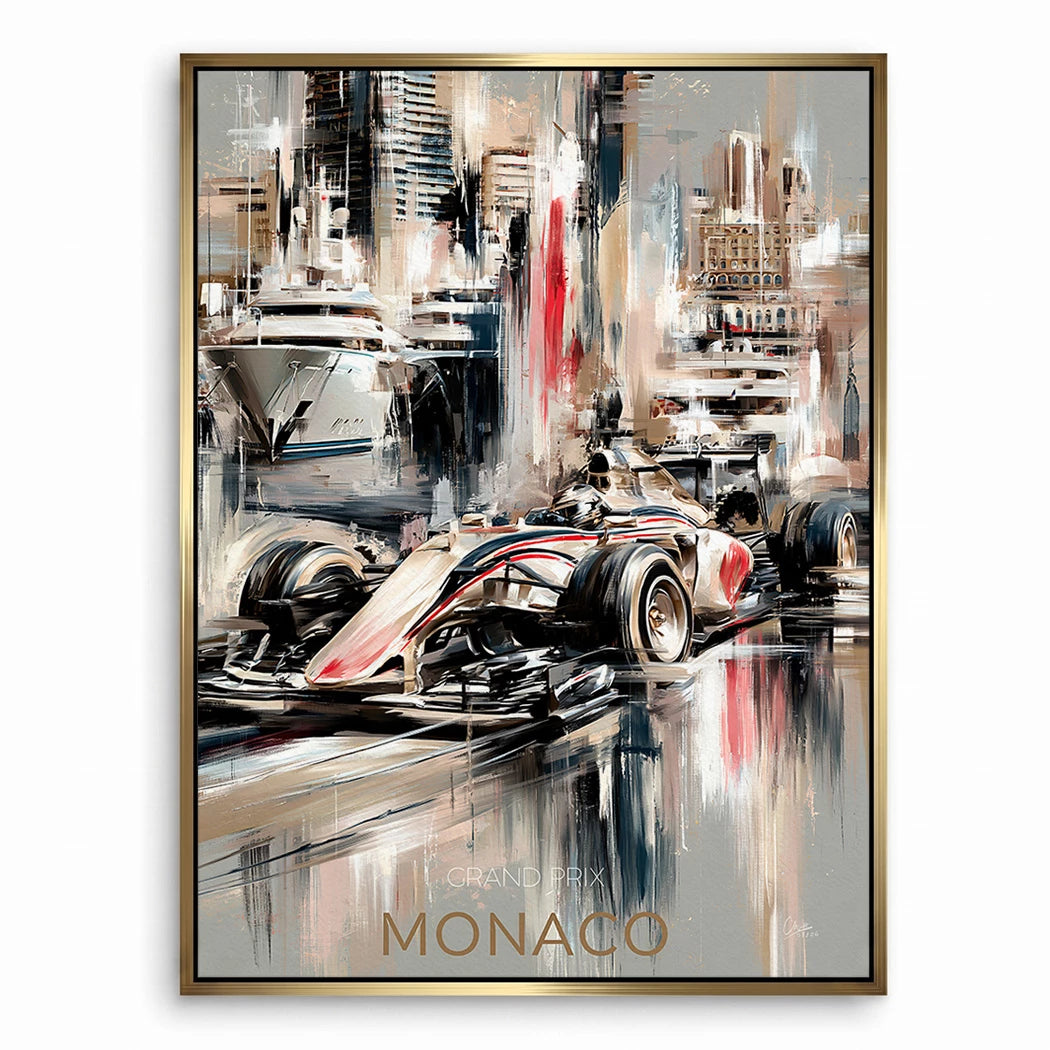 Monaco Formula Leinwand Bild
