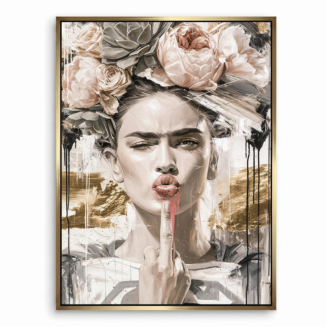 Frida Superman Leinwand Bild
