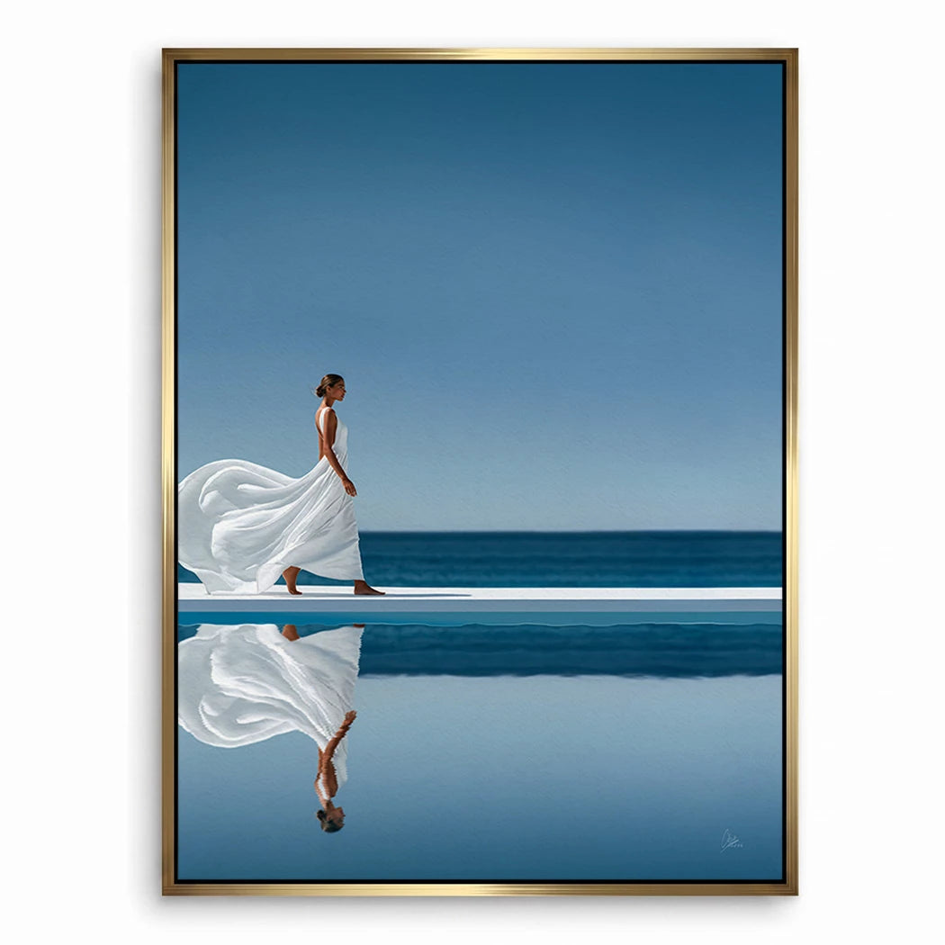 Blue Silence Leinwand Bild