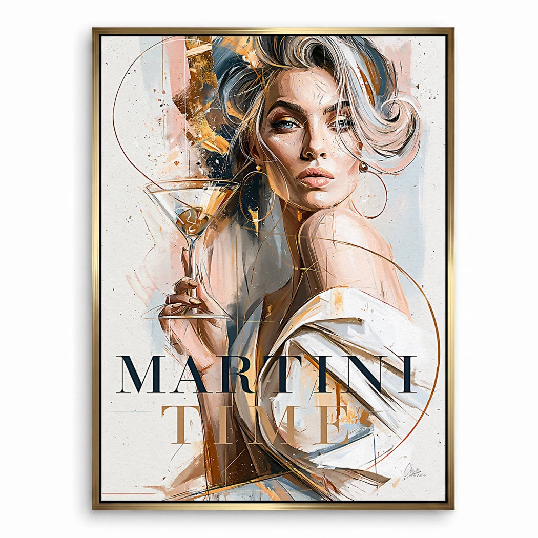 Martini Diva Leinwand Bild