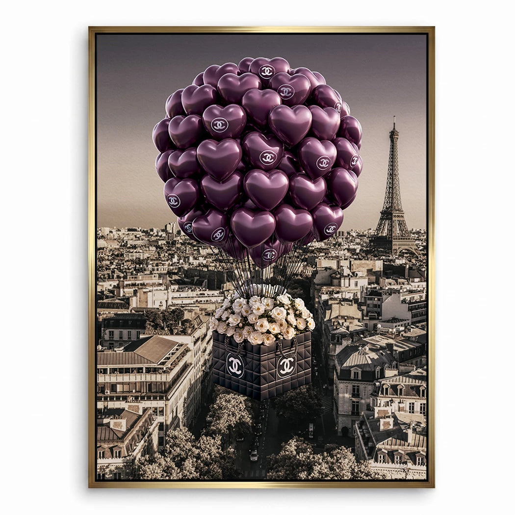 Chanel Ballons Leinwand Bild