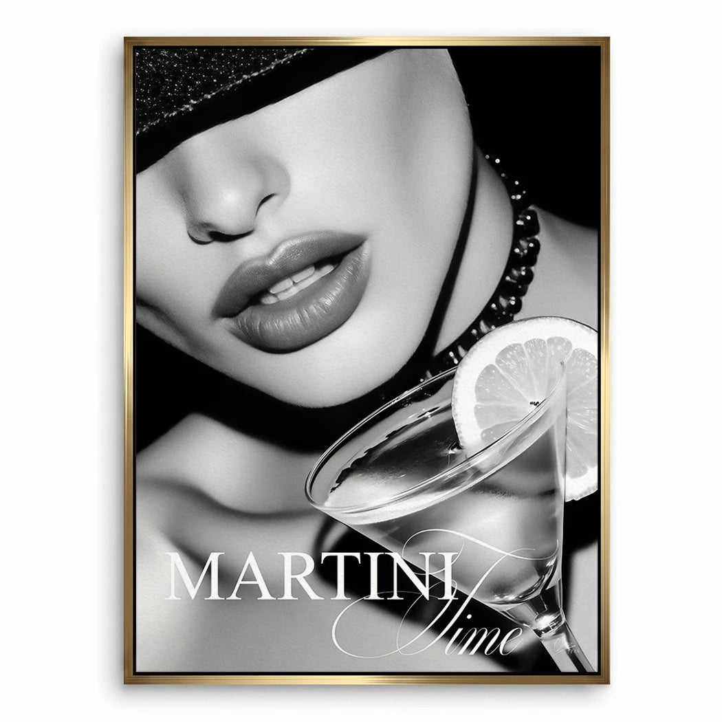 Martini Midnight Leinwand Bild