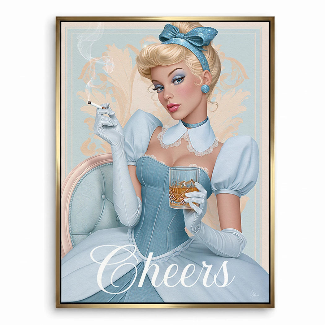 Cinderella Cheers Leinwand Bild