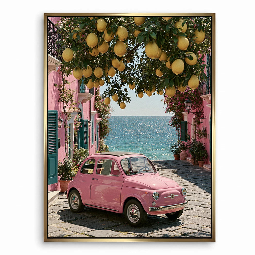 Rosa Cinquecento Leinwand Bild
