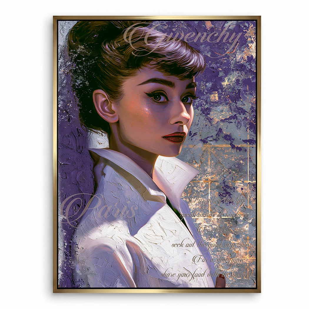Audrey Couture Leinwand Bild
