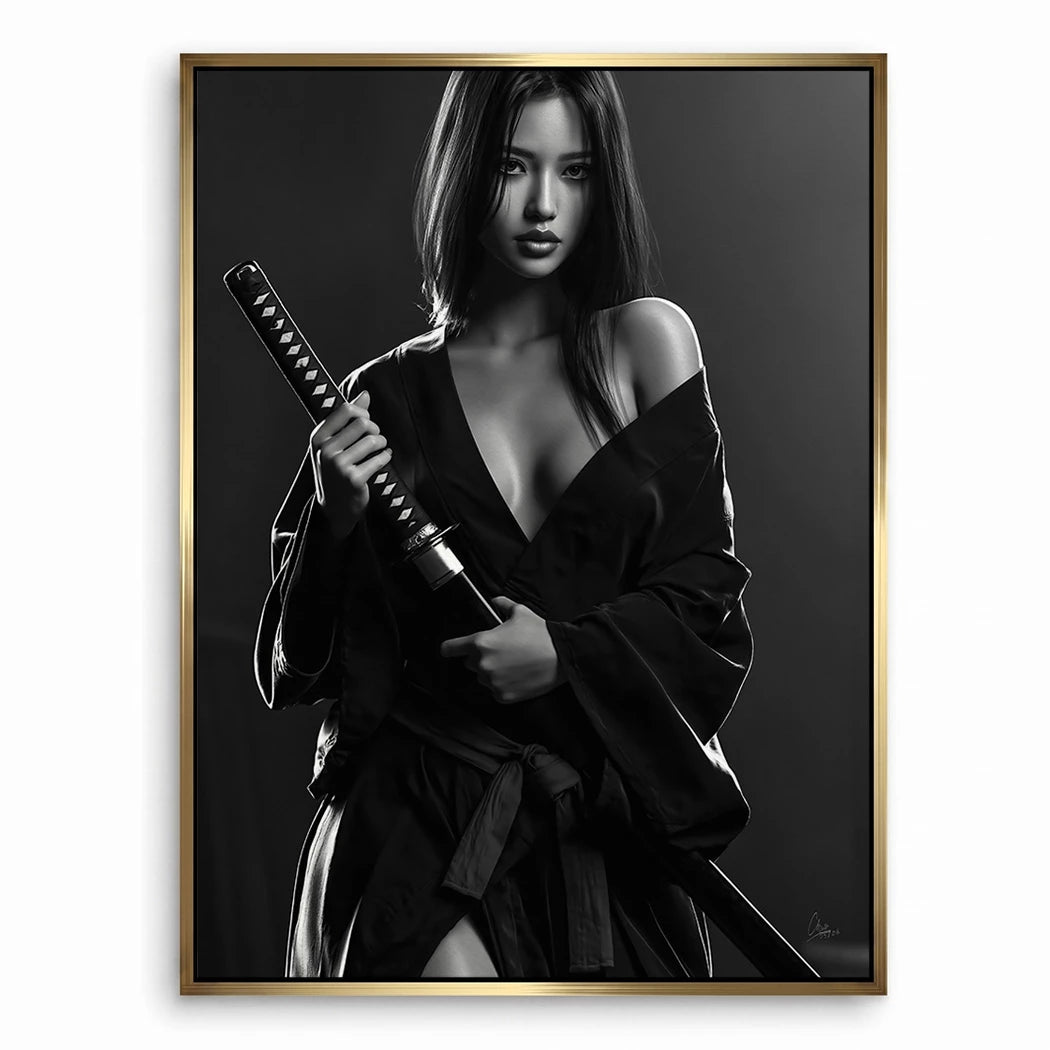 Katana Goddess Leinwand Bild