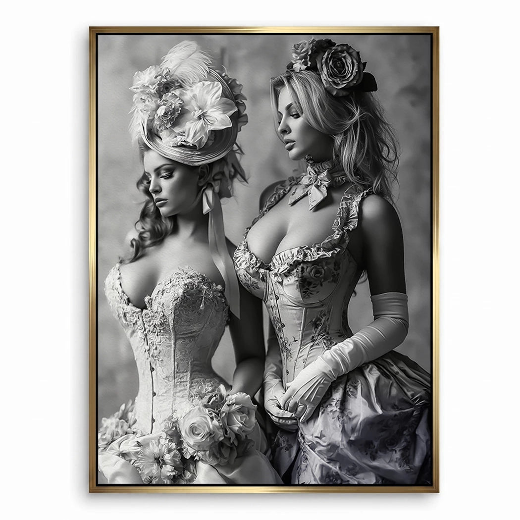 Barock Damen Leinwand Bild