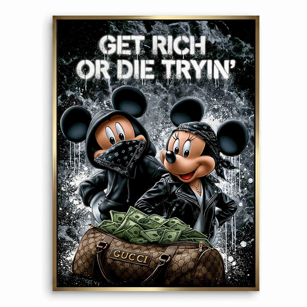 Micky Minnie Hustle Leinwand Bild