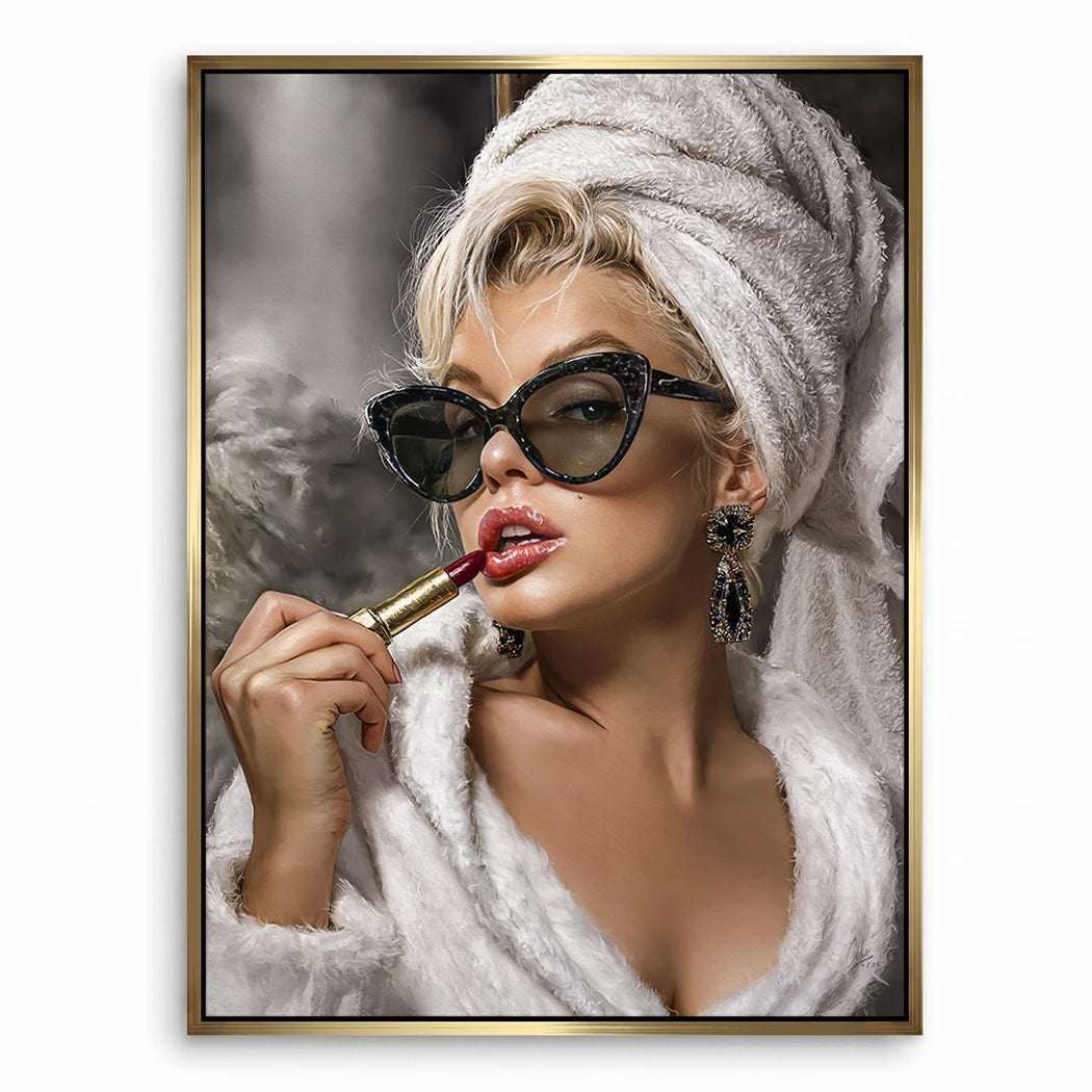 Marilyn Rouge Leinwand Bild