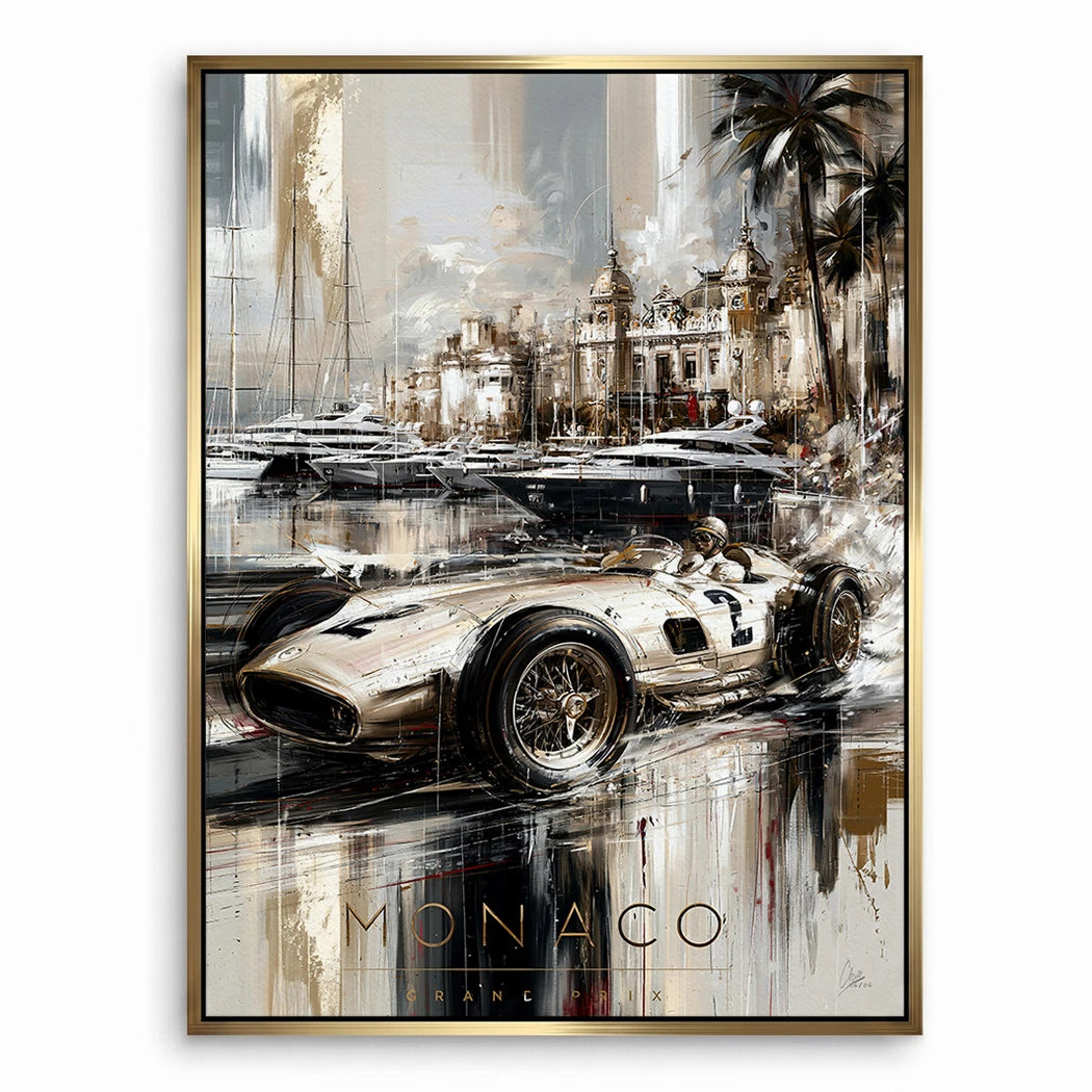 Monaco Pole Position Leinwand Bild