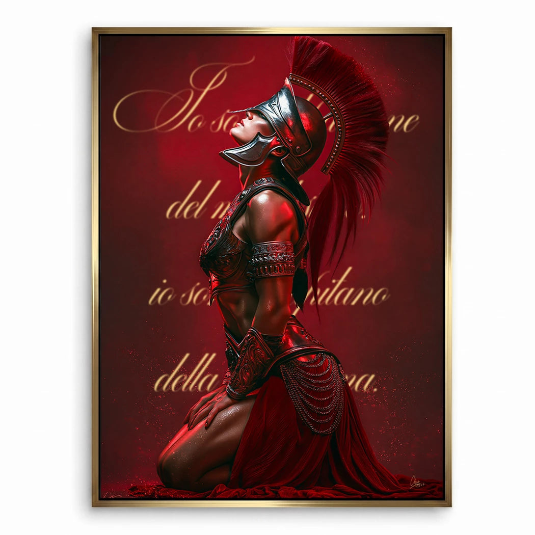 Rote Legionärin Leinwand Bild