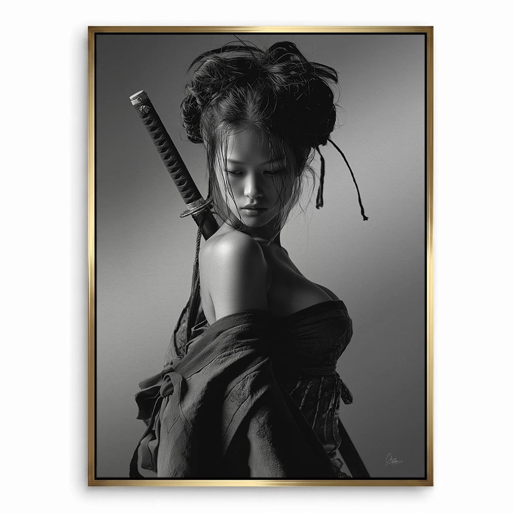 Samurai Diva Leinwand Bild