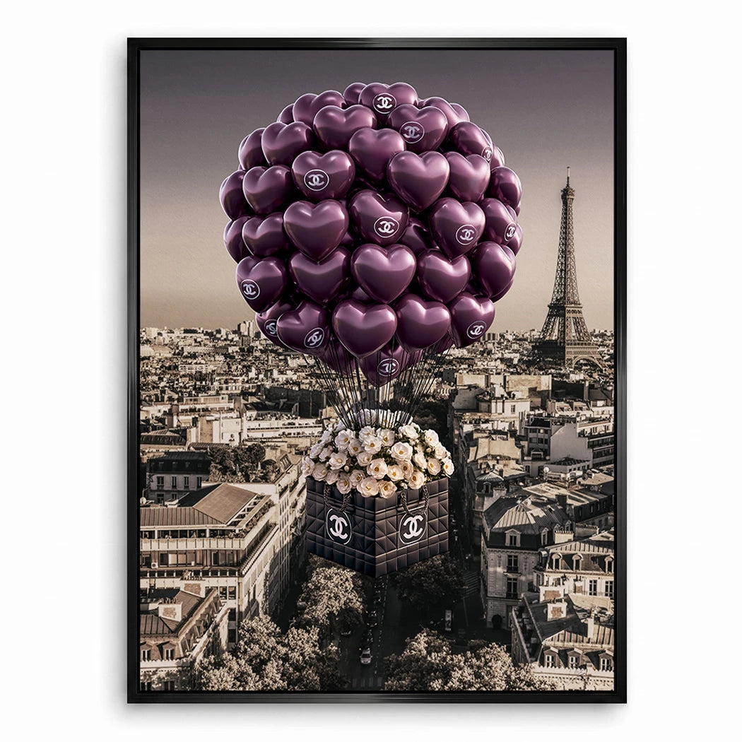 Chanel Ballons Leinwand Bild