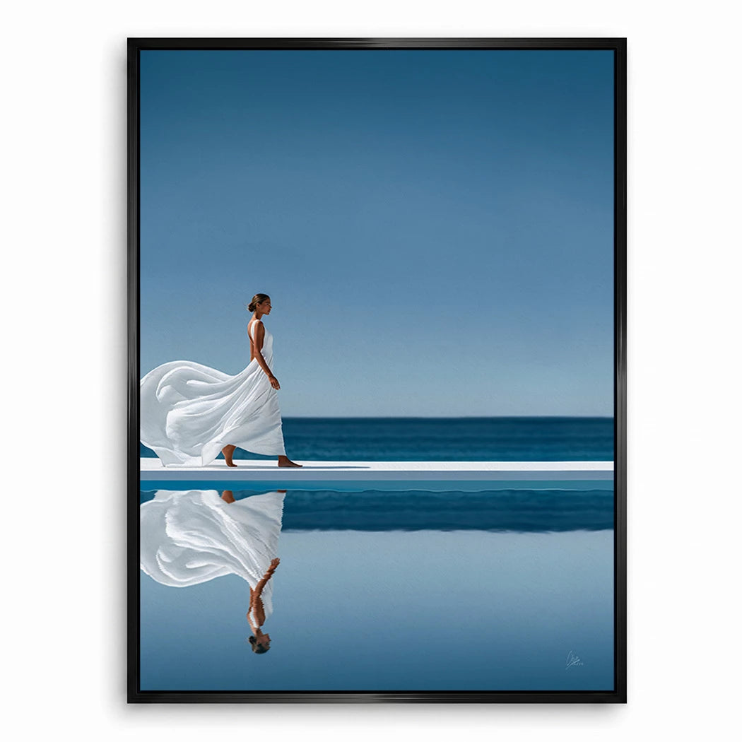 Blue Silence Leinwand Bild
