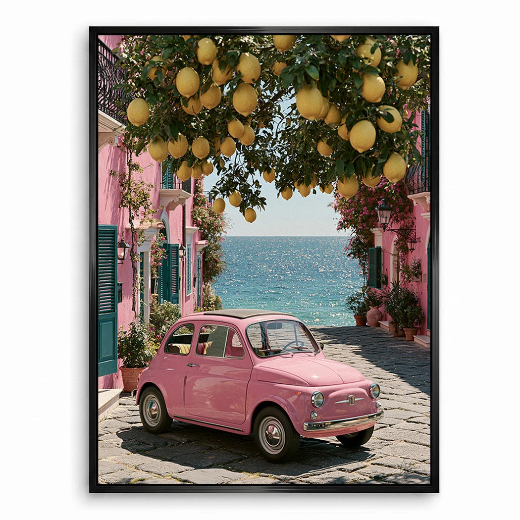 Rosa Cinquecento Leinwand Bild