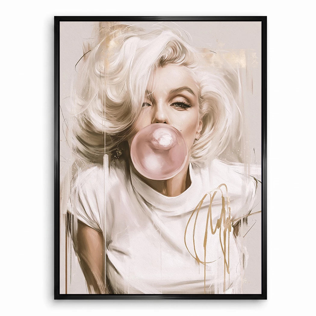 Marilyn Bubble Art Leinwand Bild