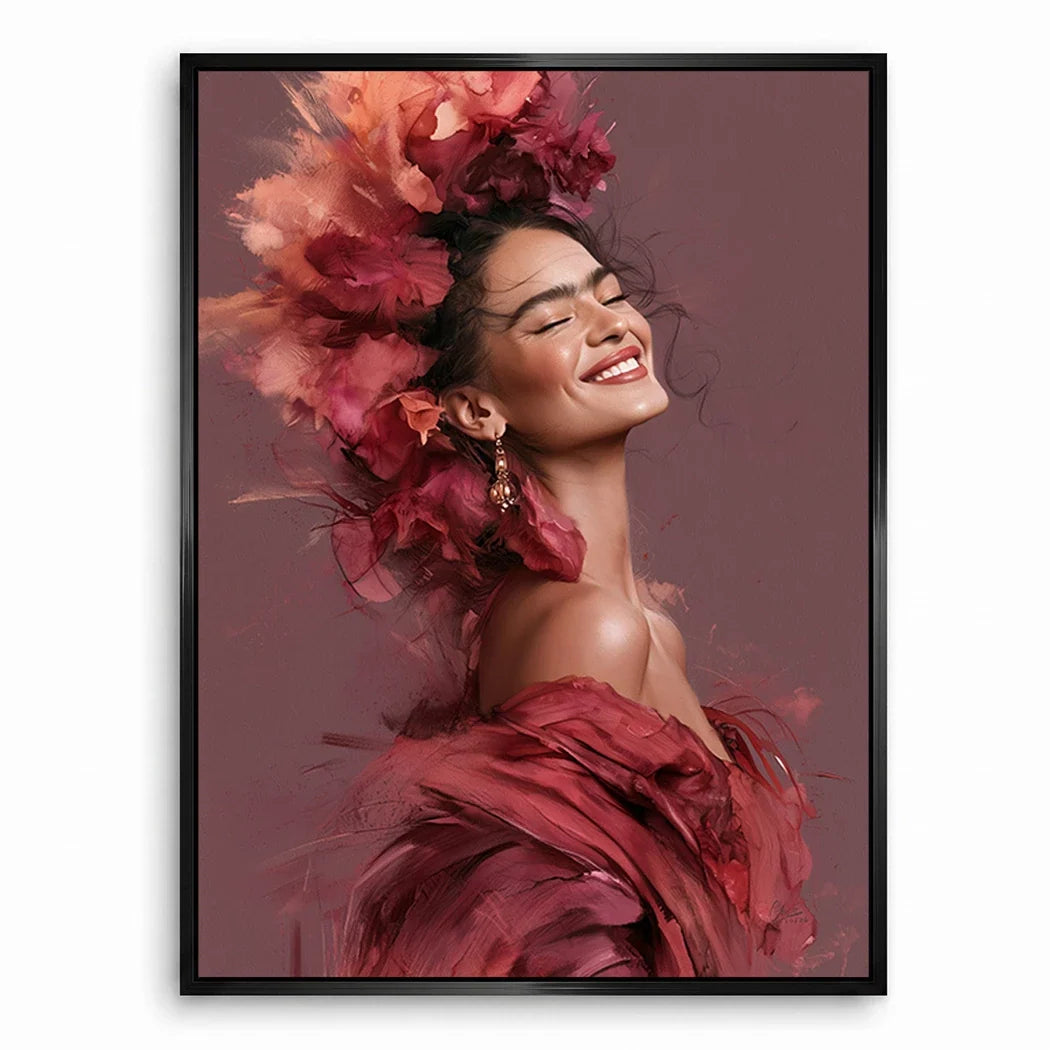 Frida Kahlo Rosenrausch Leinwand Bild
